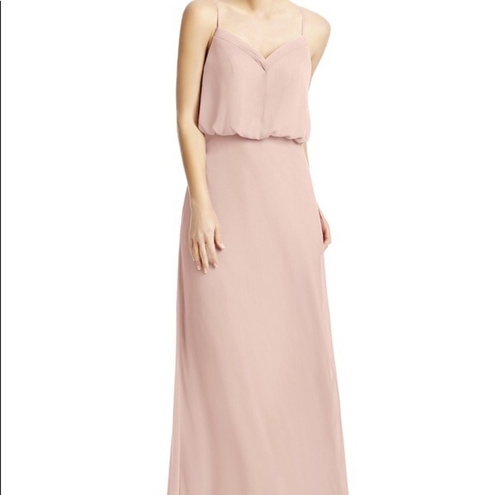Azazie Dusty Rose Rebecca Floor Length Dress
